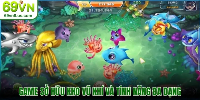 Game sở hữu kho vũ khí và tính năng đa dạng